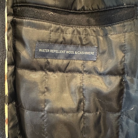 Hart Schaffner Marx Navy Wool Cashmere Smart Coat Large - Picture 4 of 10